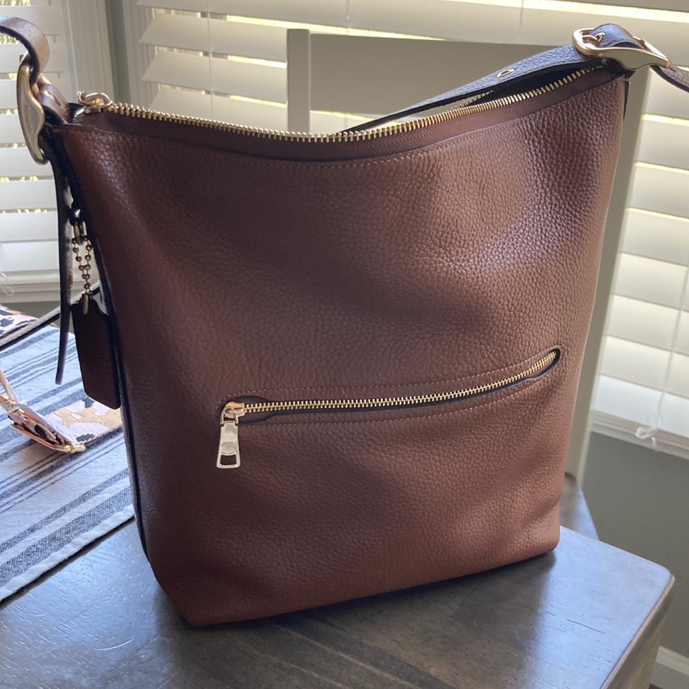 Coach pebbled leather cross body